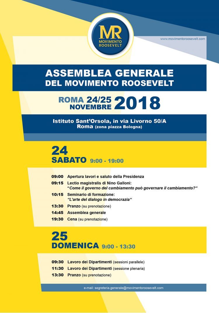 Assemblea Generale 24 25 novembre 2018 locandina 8ca3c