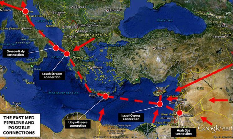 comment gas The East Med pipeline and possible connections 770x460 3ae2d